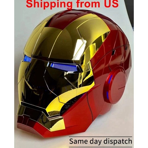 Casco autoking iron man gold - iron,