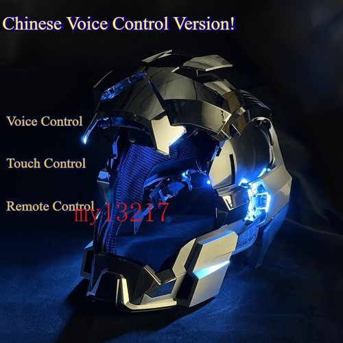 Casco iron man silver mk17 - man,